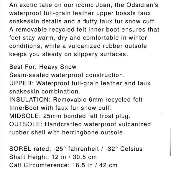 Sorel Joan of Arc Obsidian boots - Picture 4 of 8